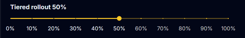 Tiered Rollout Slider